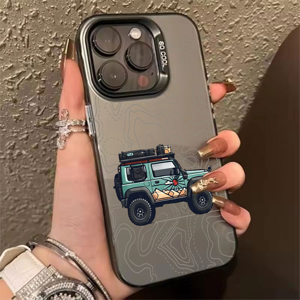 Phone Cases Hard - Simple Car Pattern Phone Case For