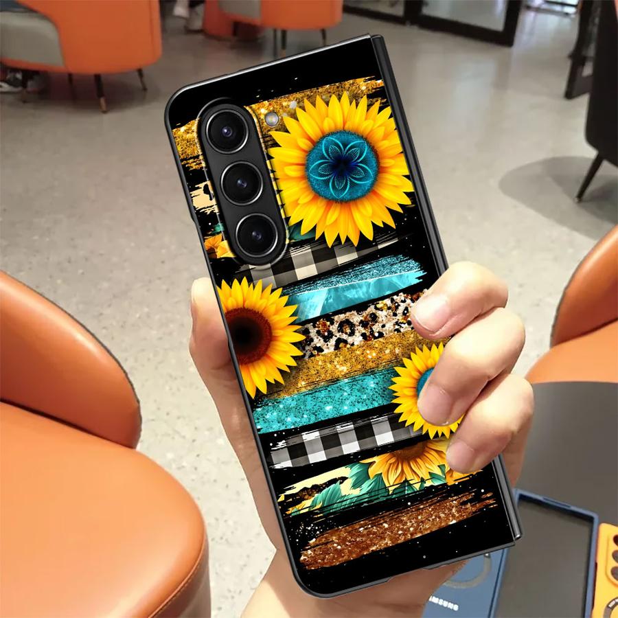 Zebra Striped Sunflower Back P - Phone Cases Z Fold 4 评论和价格